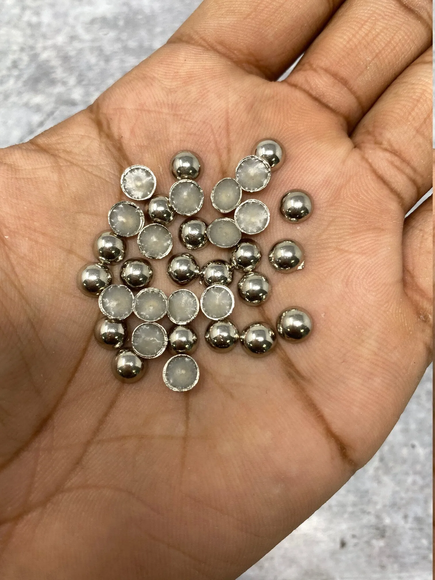 NEW, Hotfix Dome Studs, 100 Pcs, 7mm (Medium) SILVER, Great for Denim, Sweaters, Camo Jackets, Belts, Bags, Shoes, Crafts,  MORE!