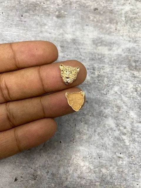 NEW, Hotfix Panther Studs, 100 Pcs, 13mm (Small) GOLD, Great for Denim, Sweaters, Camo Jackets, Belts, Bags, Shoes, Crafts,  MORE!
