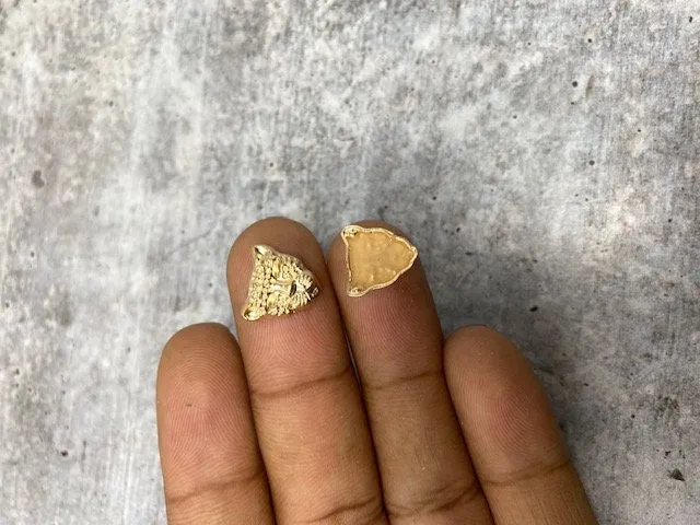 NEW, Hotfix Panther Studs, 100 Pcs, 13mm (Small) GOLD, Great for Denim, Sweaters, Camo Jackets, Belts, Bags, Shoes, Crafts,  MORE!