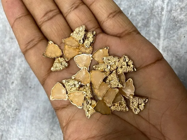 NEW, Hotfix Panther Studs, 100 Pcs, 13mm (Small) GOLD, Great for Denim, Sweaters, Camo Jackets, Belts, Bags, Shoes, Crafts,  MORE!
