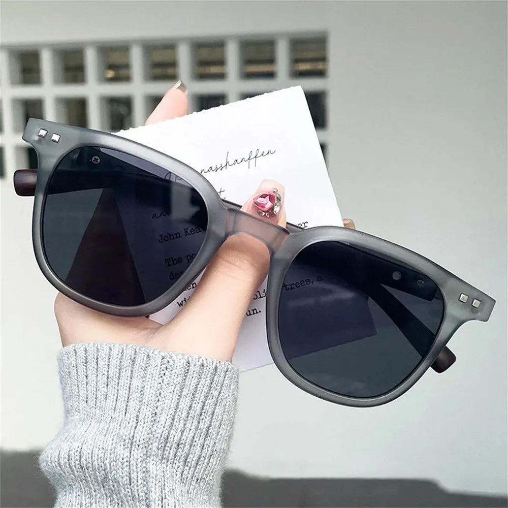New Men Vintage Wooden Frame Sunglasses Polarized UV Protection