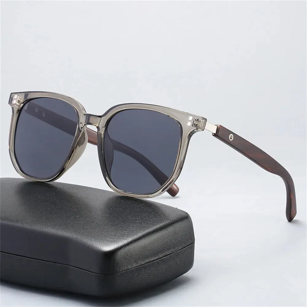 New Men Vintage Wooden Frame Sunglasses Polarized UV Protection