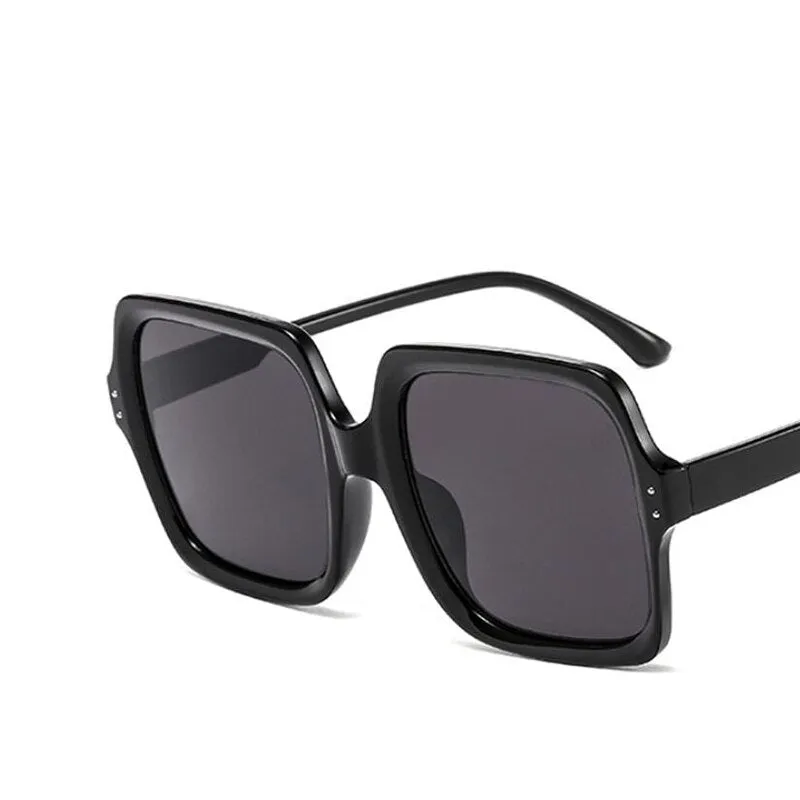 New Trend Square Sunglasses Women Vintage Oversized Sun Glasses Men Br