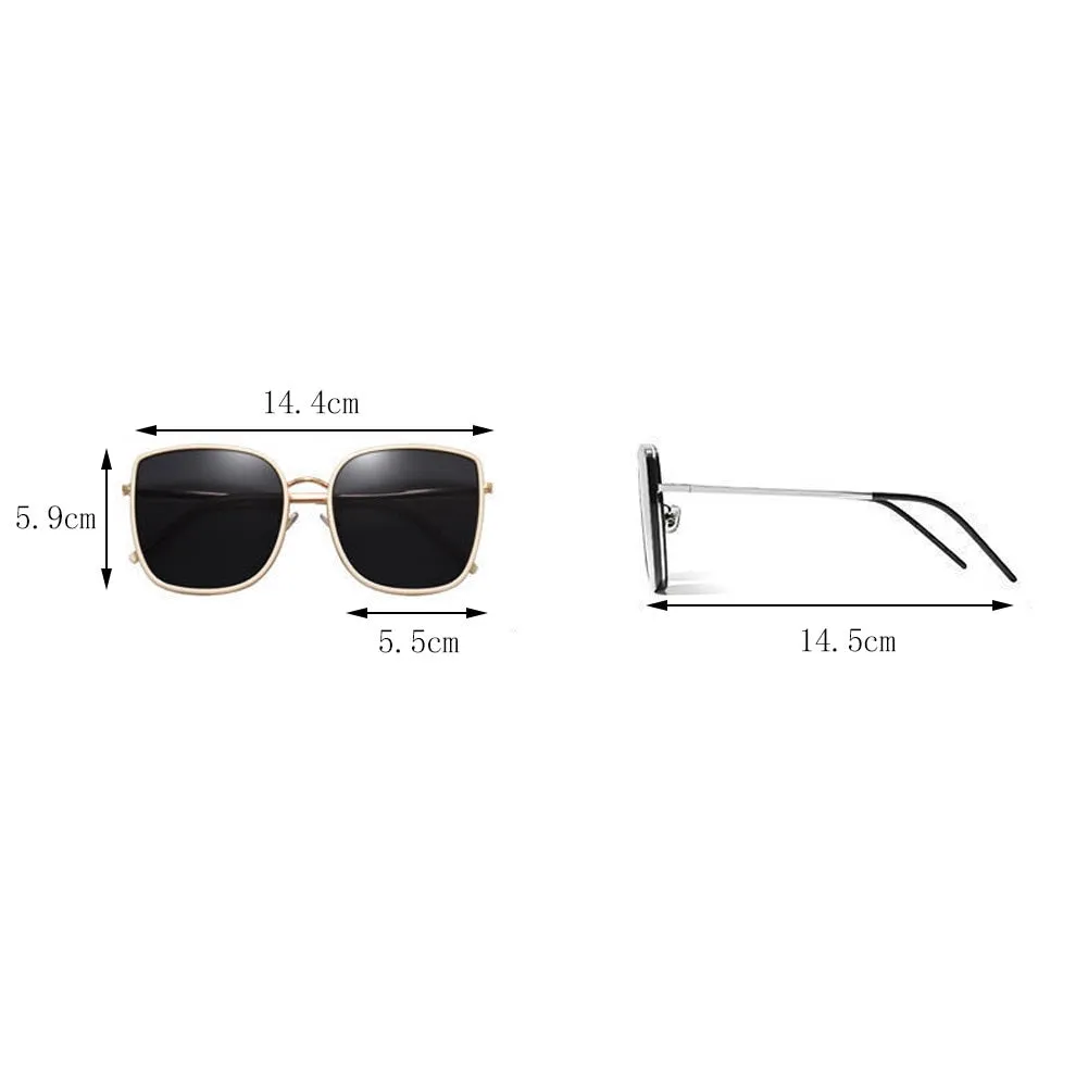 New Trend Square Sunglasses Women Vintage Oversized Sun Glasses Men Br