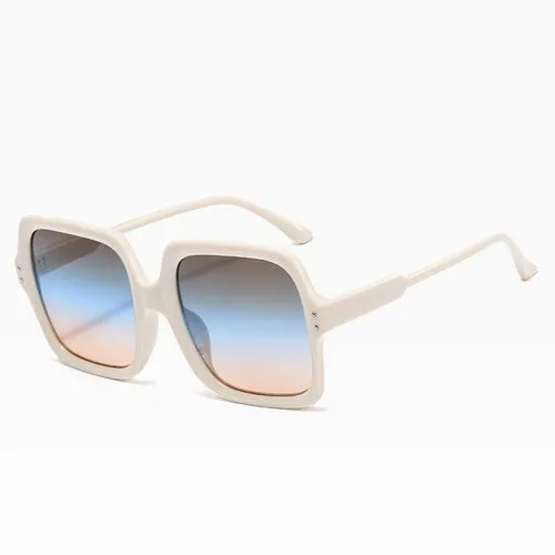 New Trend Square Sunglasses Women Vintage Oversized Sun Glasses Men Br