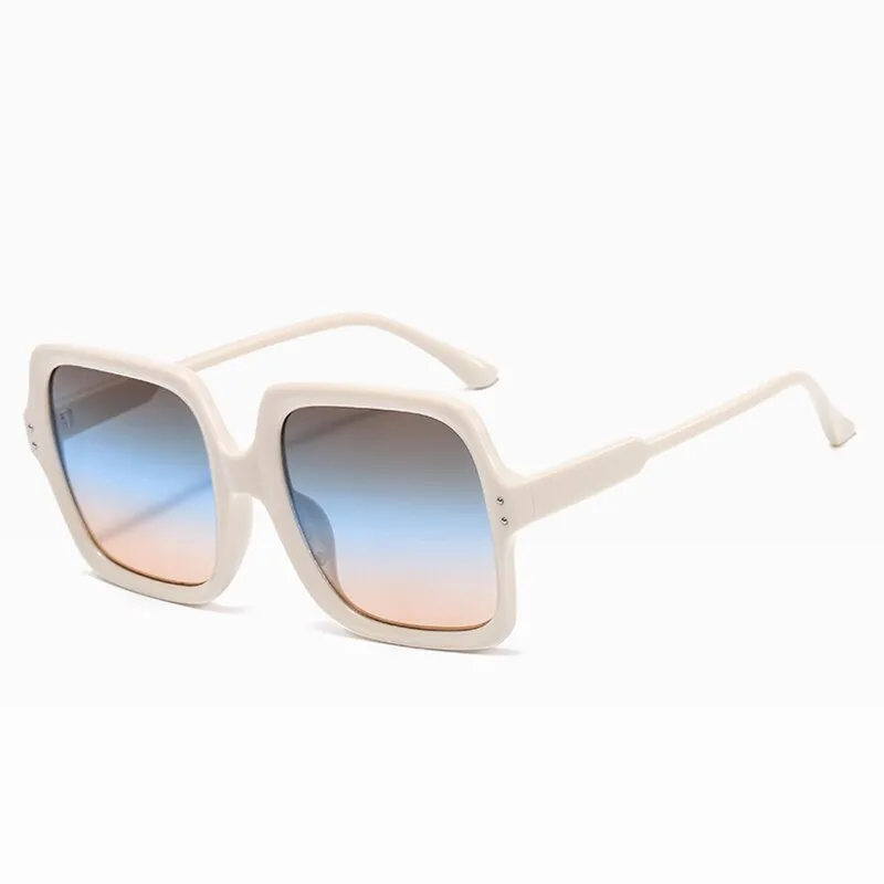 New Trend Square Sunglasses Women Vintage Oversized Sun Glasses Men Br