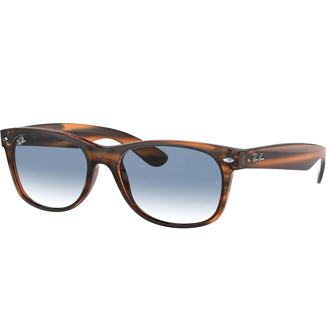 New Wayfarer L - Stripe Red Havana/Blue