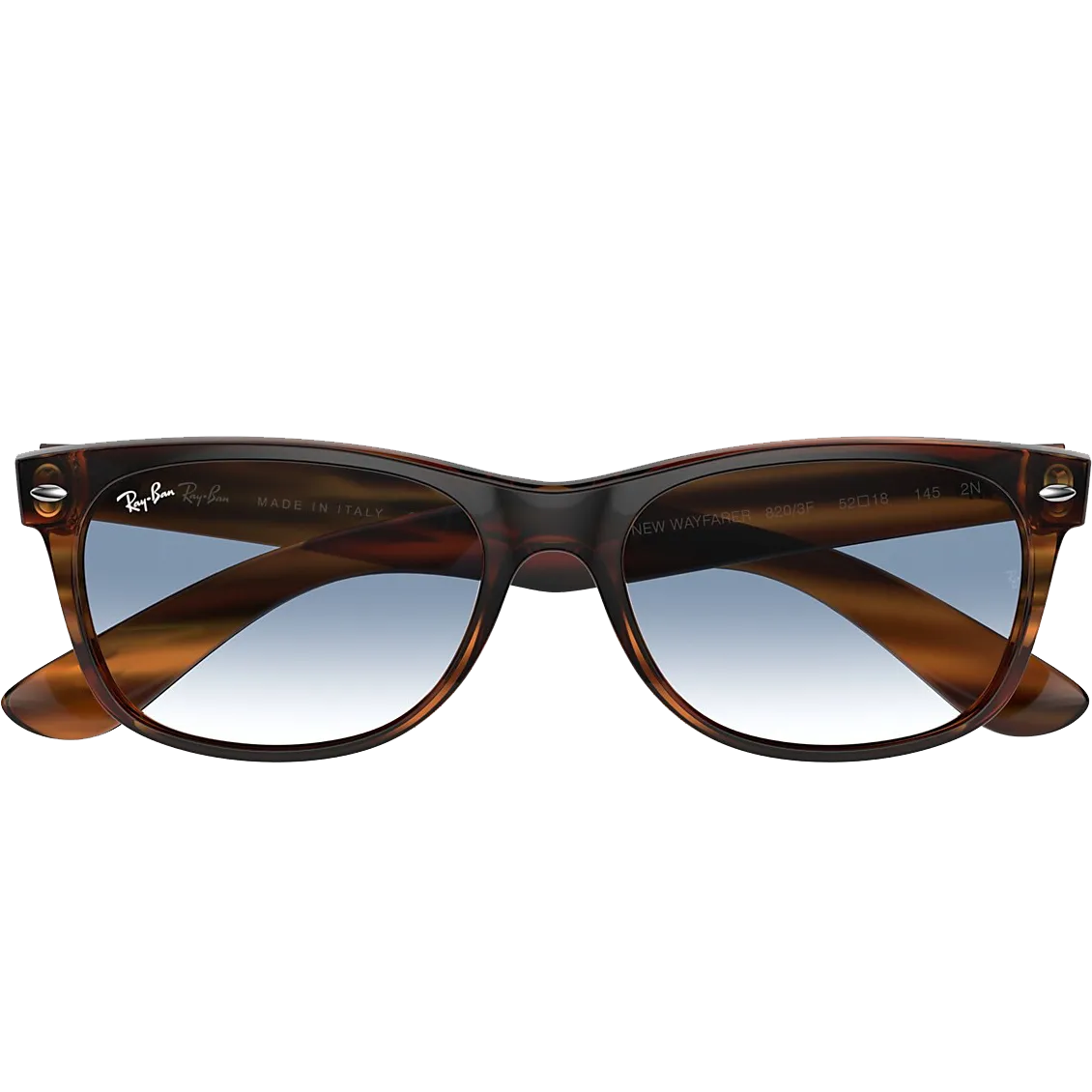 New Wayfarer L - Stripe Red Havana/Blue
