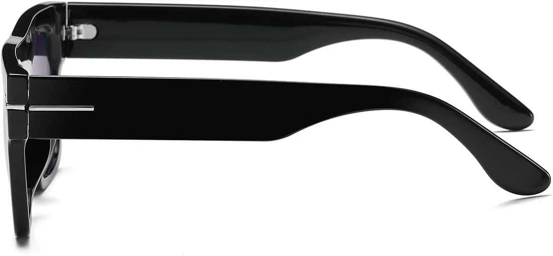 NIDOVIX Classic Vintage Square Sunglasses for Men Women Large Frame Retro 70s Sun Glasses UV400 Protection