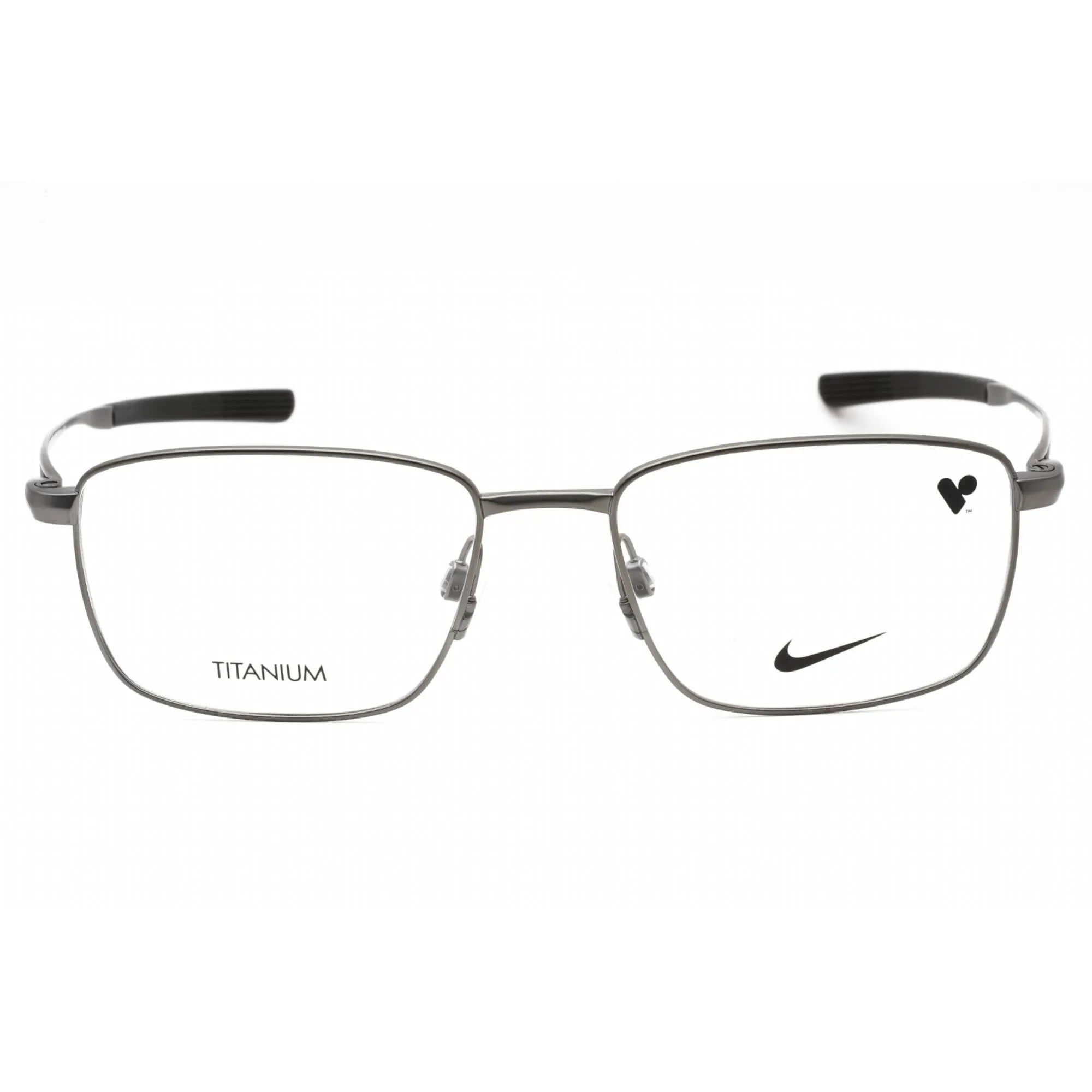 Nike Men's Eyeglasses - Satin Gunmetal Titanium Rectangular Frame | NIKE 6046 070