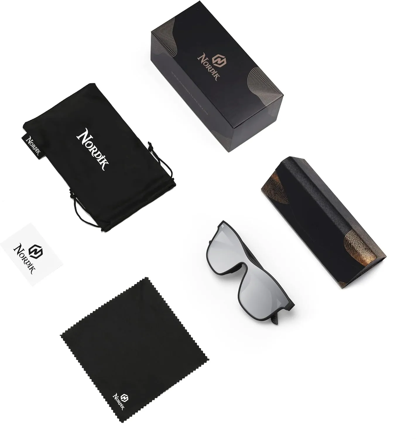 Nordik RIKR Classic Sunglasses TR90 Frame Polarized Photochromic Lens Shatter-Resistant AntiUV for Fishing Cycling Running