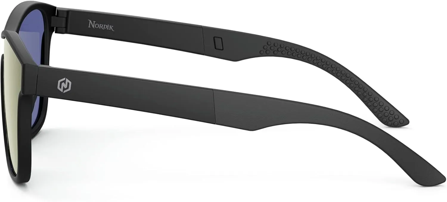 Nordik RIKR Classic Sunglasses TR90 Frame Polarized Photochromic Lens Shatter-Resistant AntiUV for Fishing Cycling Running