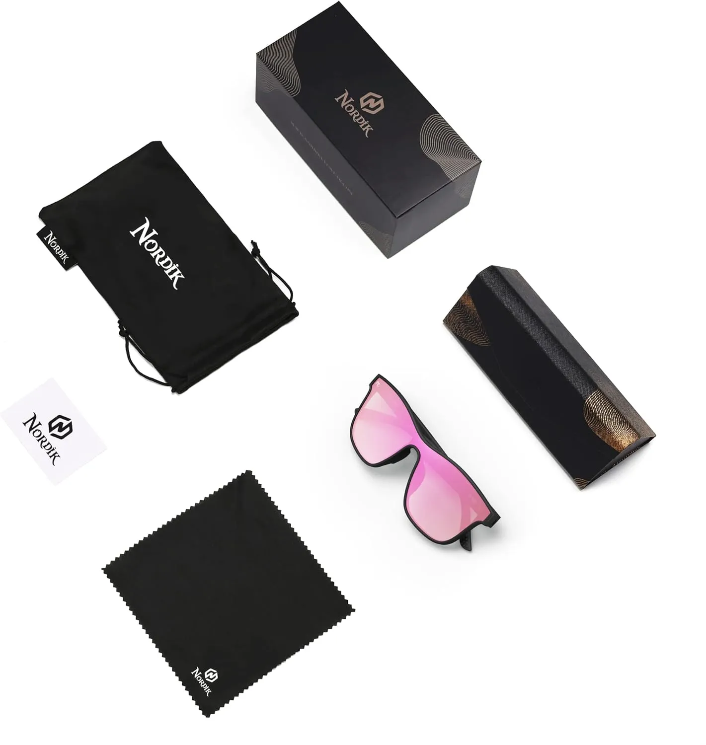 Nordik RIKR Classic Sunglasses TR90 Frame Polarized Photochromic Lens Shatter-Resistant AntiUV for Fishing Cycling Running