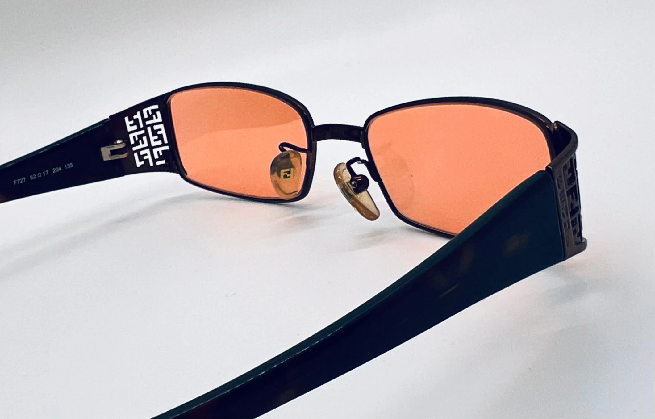 NOS Fendi F727 Sunglasses | Custom Berko’s Design Day/Night Rose Lenses | Vintage-Inspired Luxury | Italy