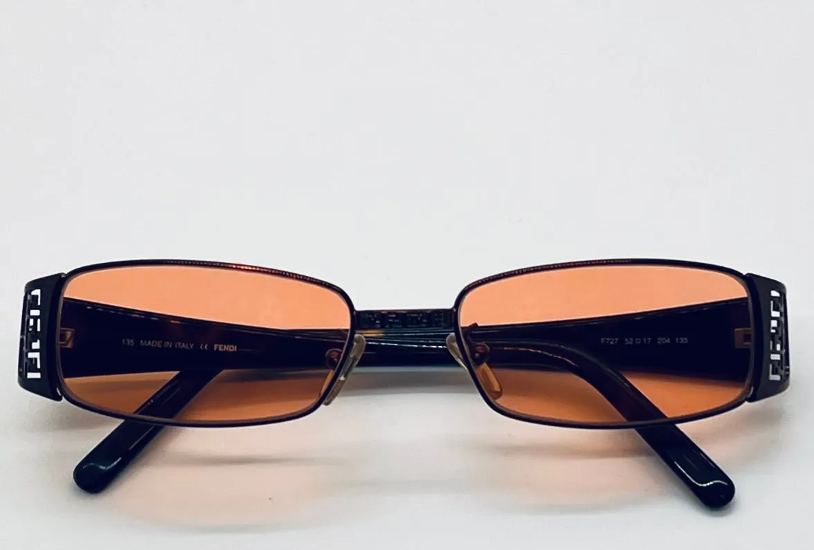 NOS Fendi F727 Sunglasses | Custom Berko’s Design Day/Night Rose Lenses | Vintage-Inspired Luxury | Italy