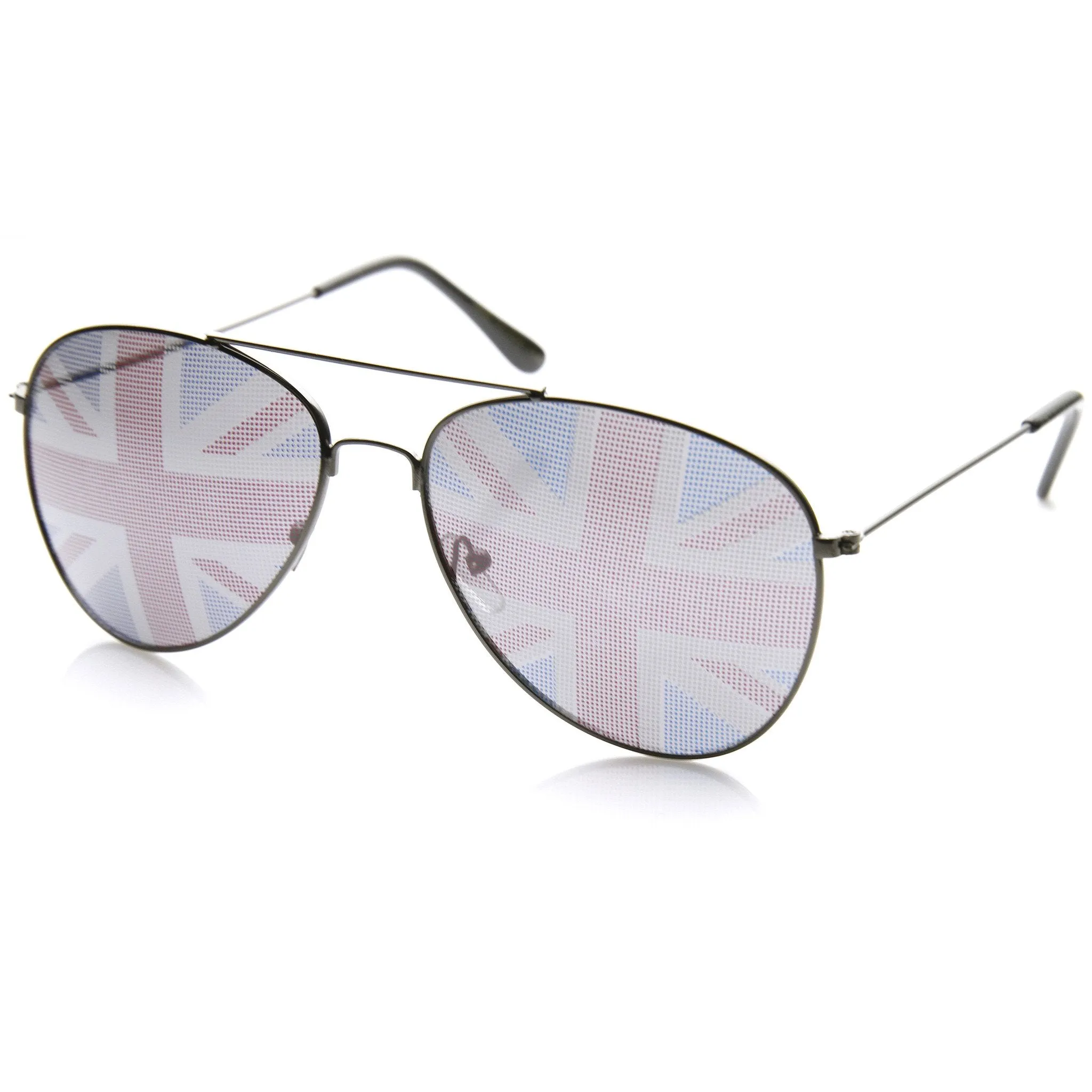 Novelty United Kingdom Britain UK Union Jack Aviator Sunglasses 9457