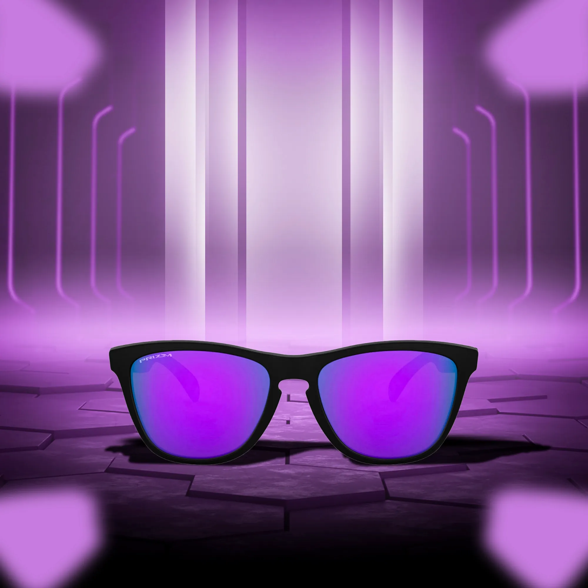 Oakley Frogskins Matte black Prizm Violet Sunglass