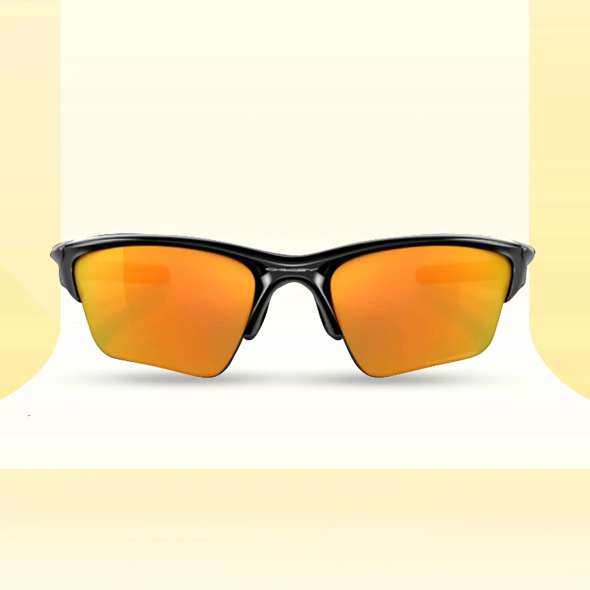 Oakley Half Jacket 2.0 XL Polished Black Fire Iridium Polarized Sunglass