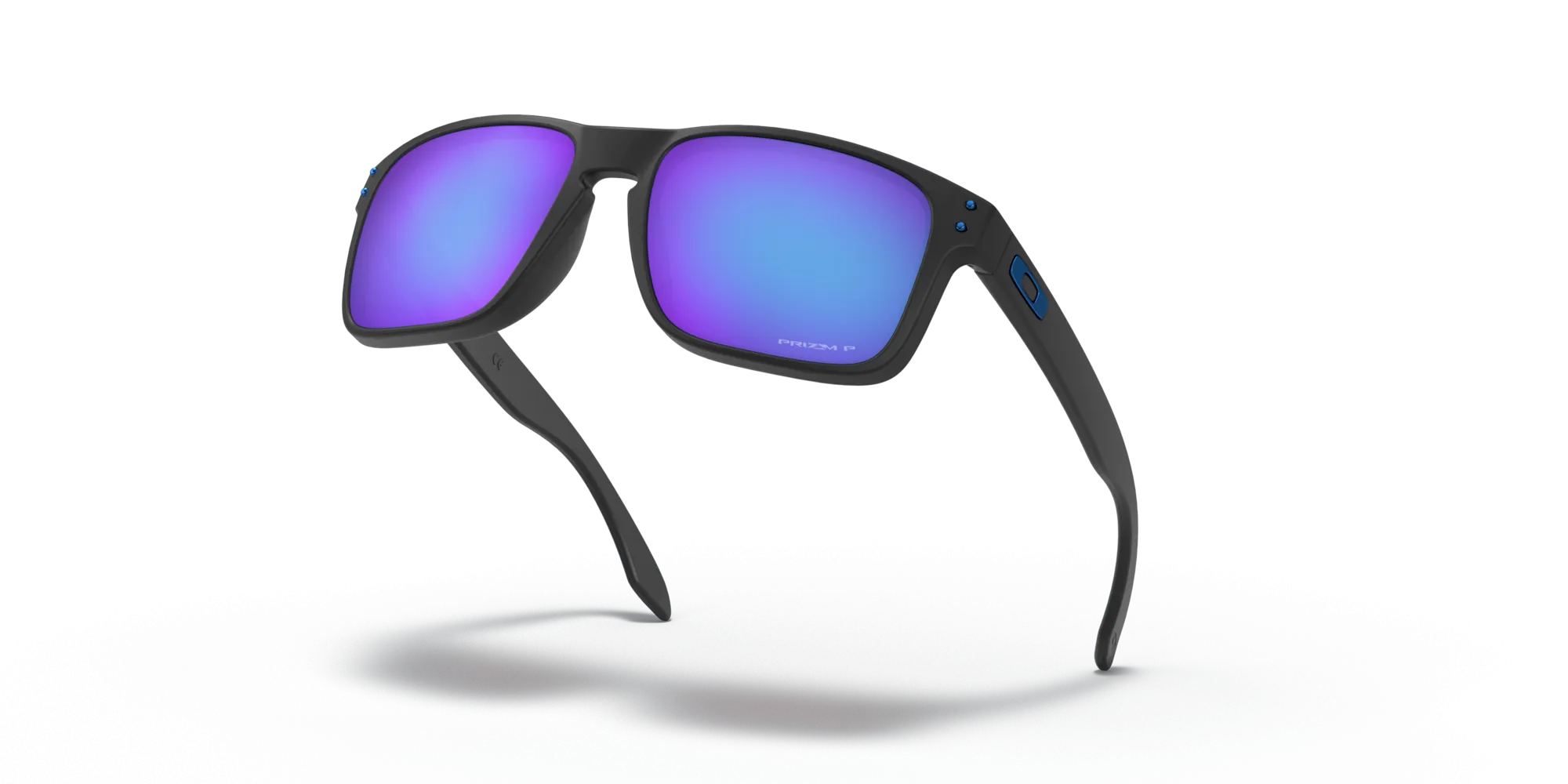 Oakley Holbrook (Low Bridge Fit) Prizm Sapphire Polarized Lenses, Matte Black Frame
