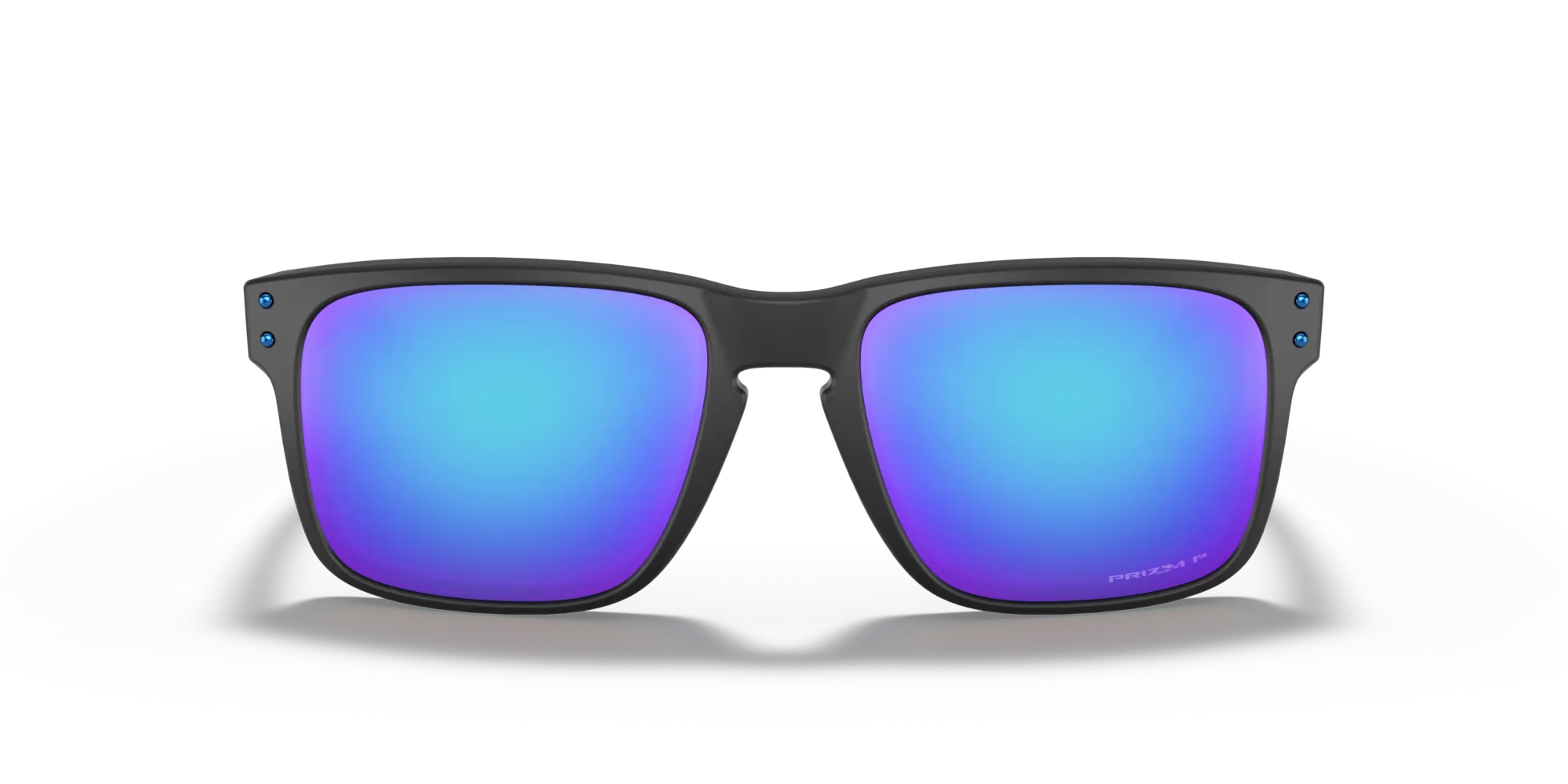 Oakley Holbrook (Low Bridge Fit) Prizm Sapphire Polarized Lenses, Matte Black Frame