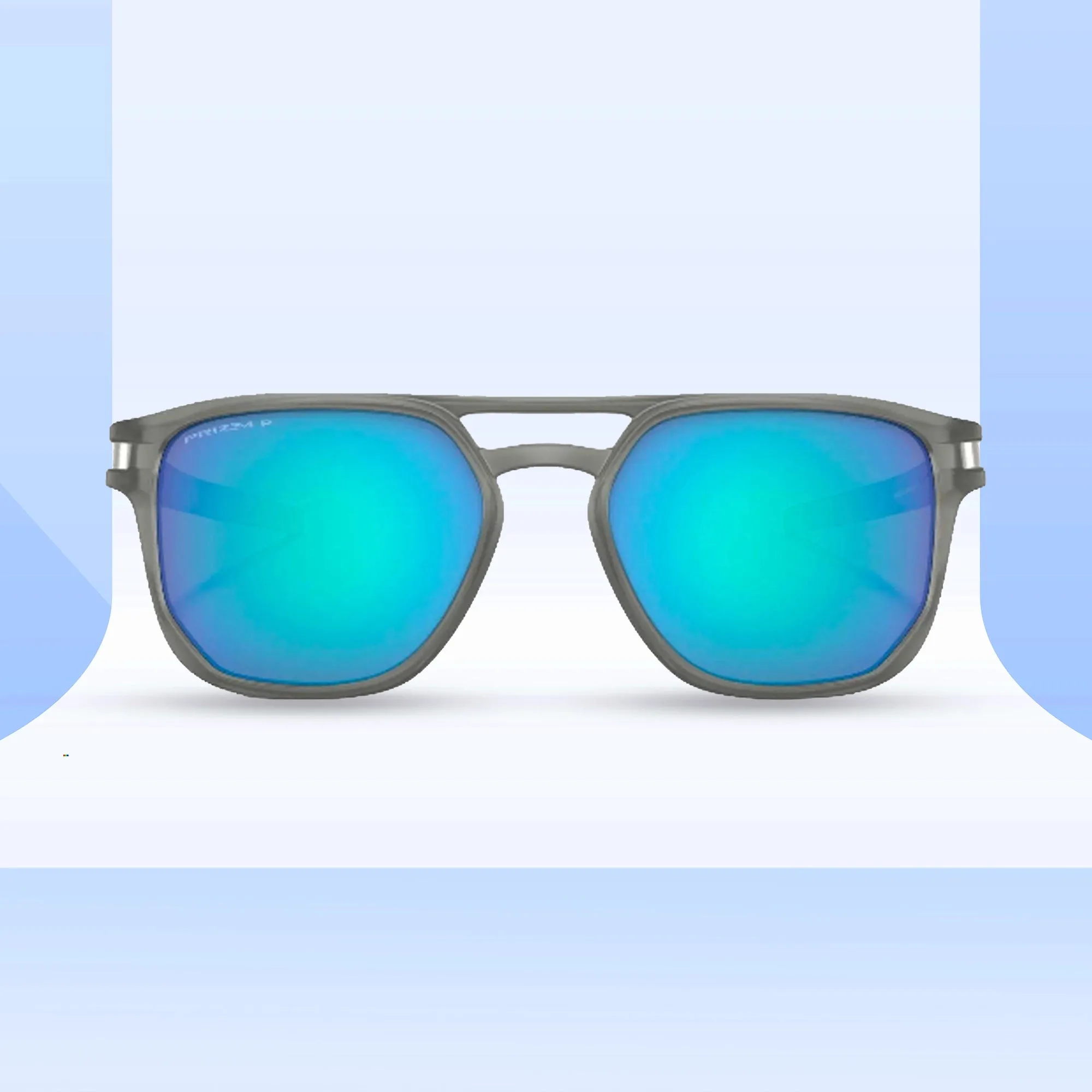 Oakley  Latch Beta Matte Grey Prizm Sapphire Irid Polar Sunglass