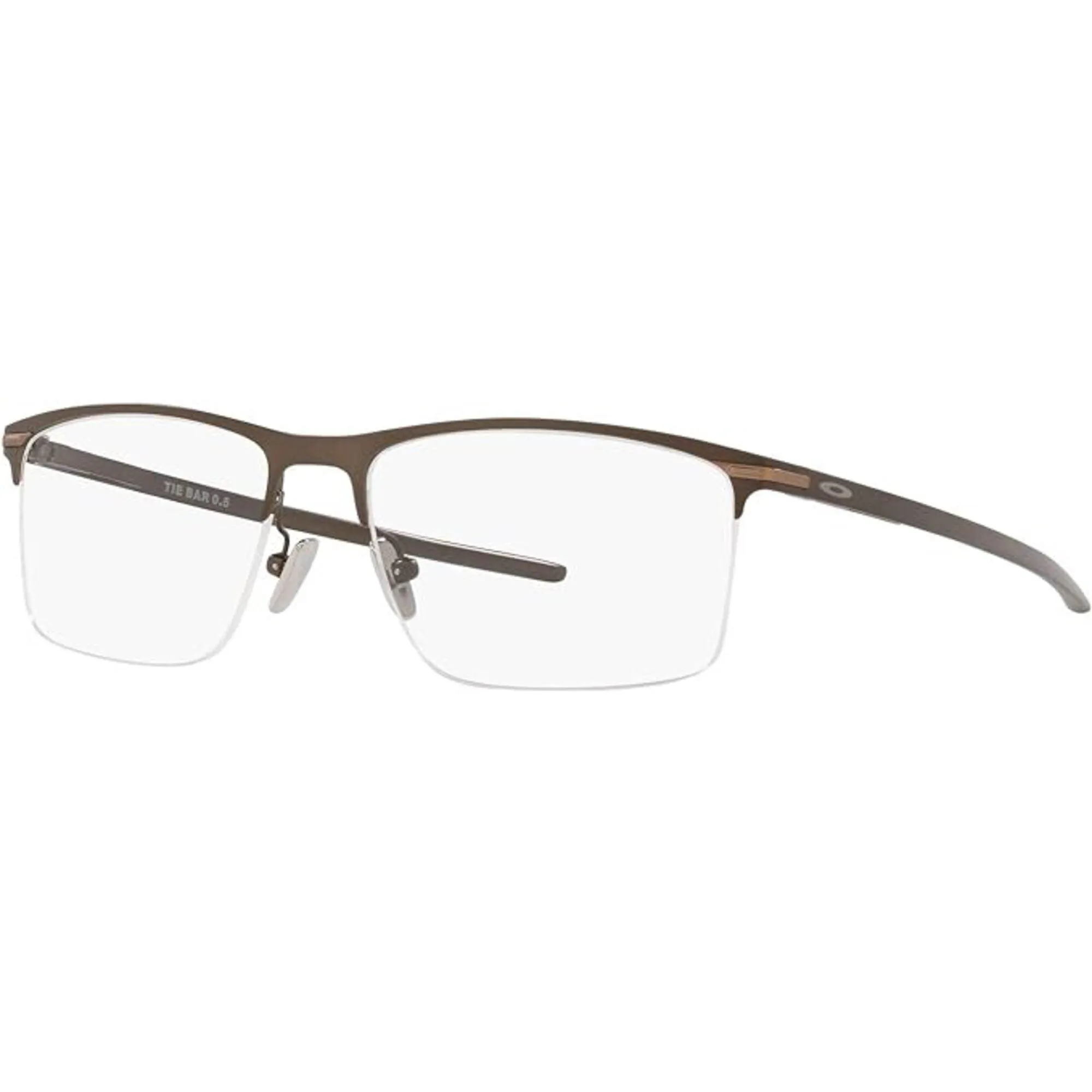 Oakley Men's Eyeglasses - Pewter Metal Half Rim Rectangular Frame | OAKLEY 0OX5140 4