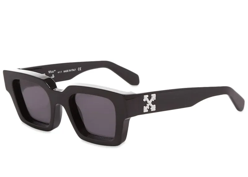 Off-White Virgil Square Frame Sunglasses Black White Grey (Fw21)