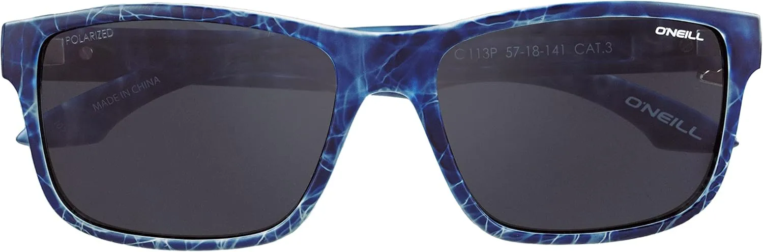 O'NEILL SeaLo 2.0 Polarized Square Sunglasses for Men, 57 mm, UVA UVB Protection