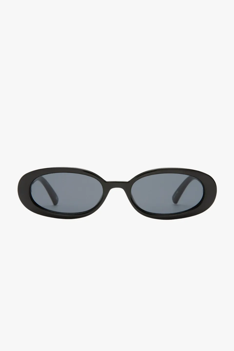 Outta Love Oval Black Smoke Lens Sunglasses