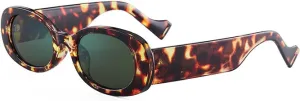 Oval Rectangle Sunglasses Women Vintage Shades Sunglasses