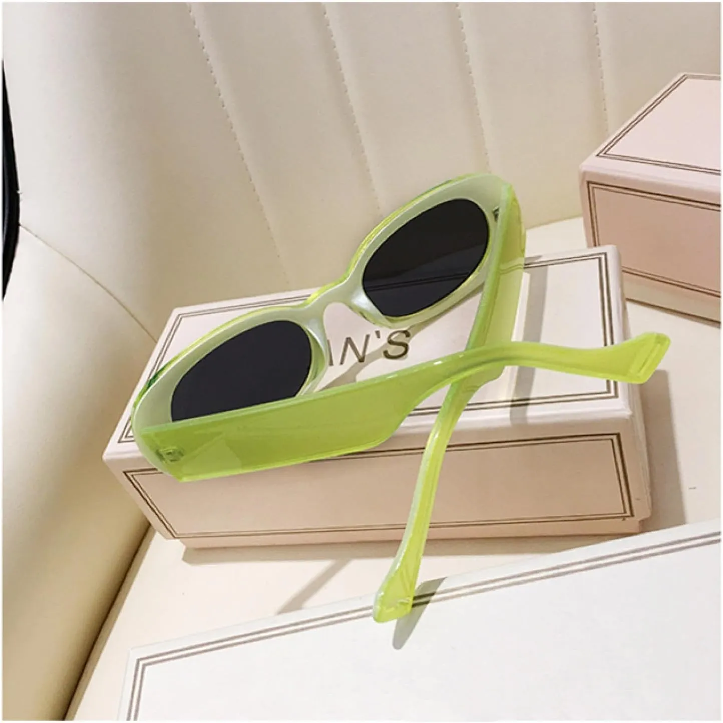 Oval Rectangle Sunglasses Women Vintage Shades Sunglasses