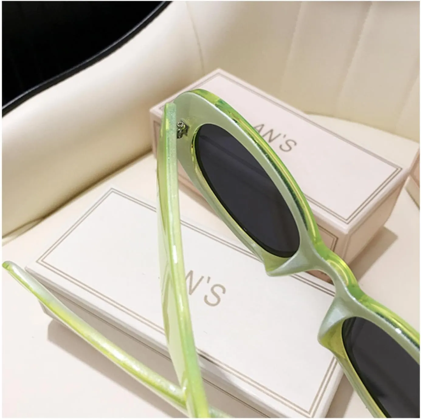 Oval Rectangle Sunglasses Women Vintage Shades Sunglasses