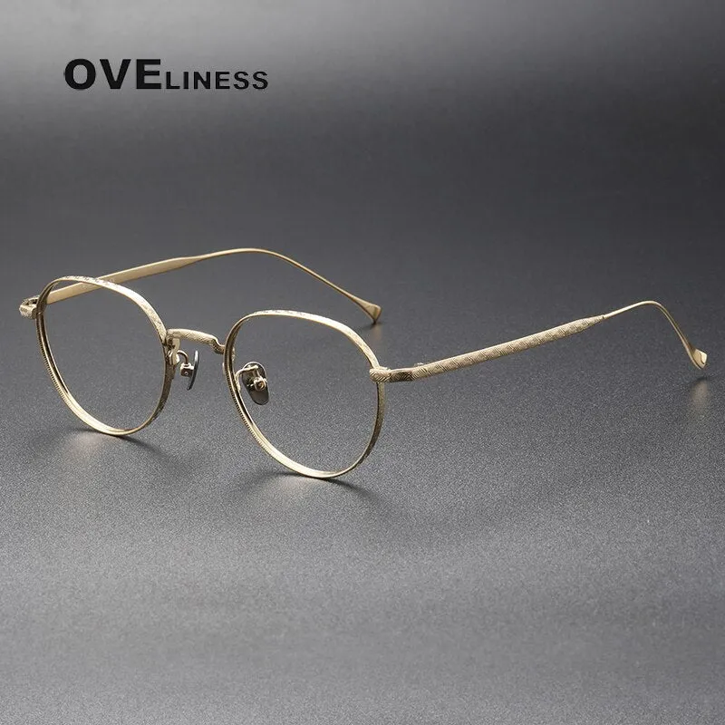 Oveliness Unisex Full Rim Square Titanium Eyeglasses 169
