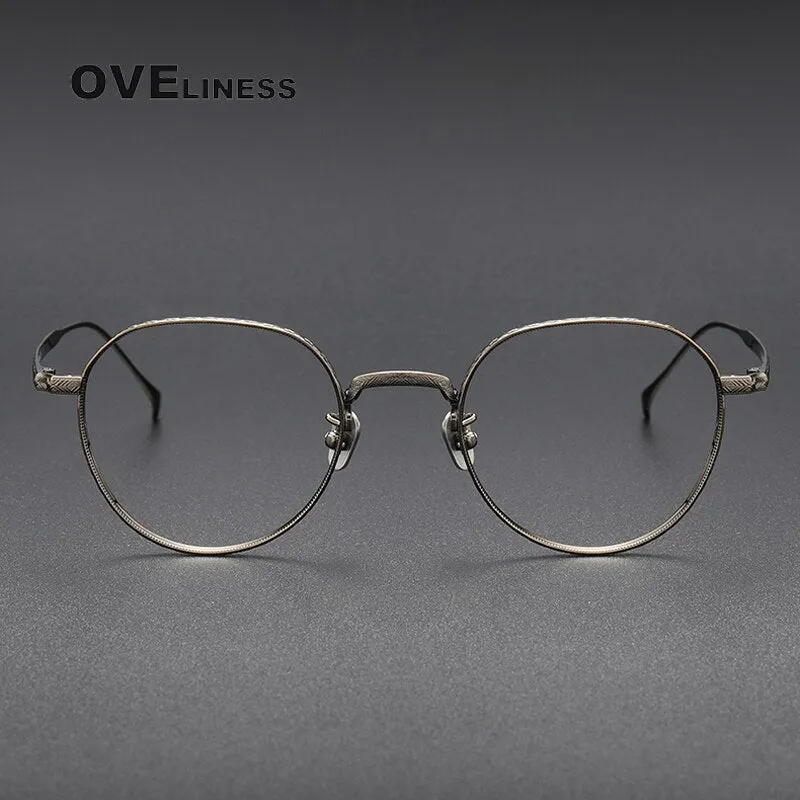 Oveliness Unisex Full Rim Square Titanium Eyeglasses 169