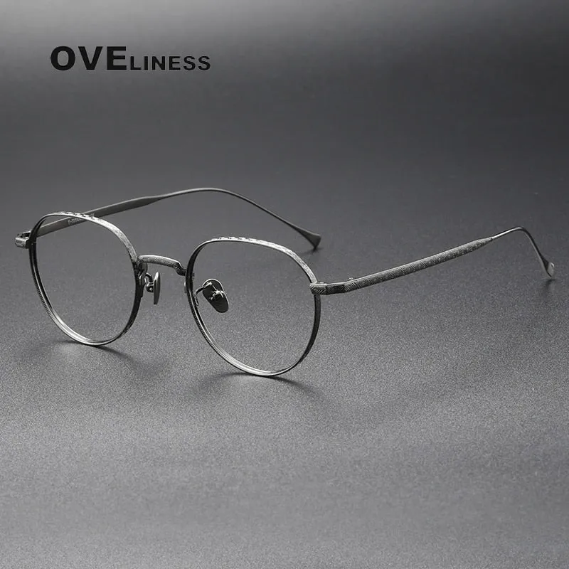 Oveliness Unisex Full Rim Square Titanium Eyeglasses 169