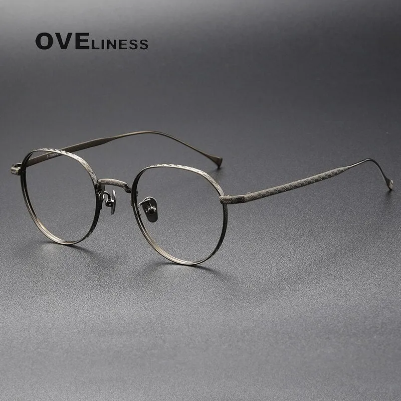 Oveliness Unisex Full Rim Square Titanium Eyeglasses 169