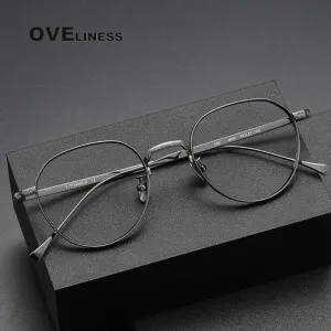 Oveliness Unisex Full Rim Square Titanium Eyeglasses 169