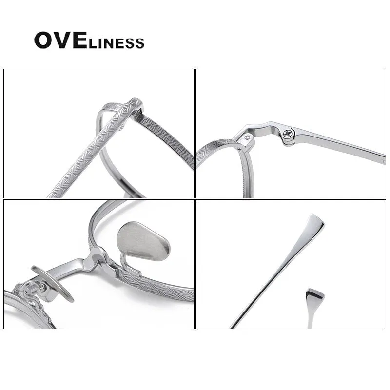 Oveliness Unisex Full Rim Square Titanium Eyeglasses 169