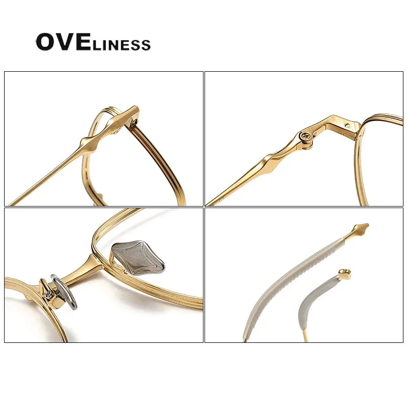 Oveliness Unisex Full Rim Square Titanium Eyeglasses 4118