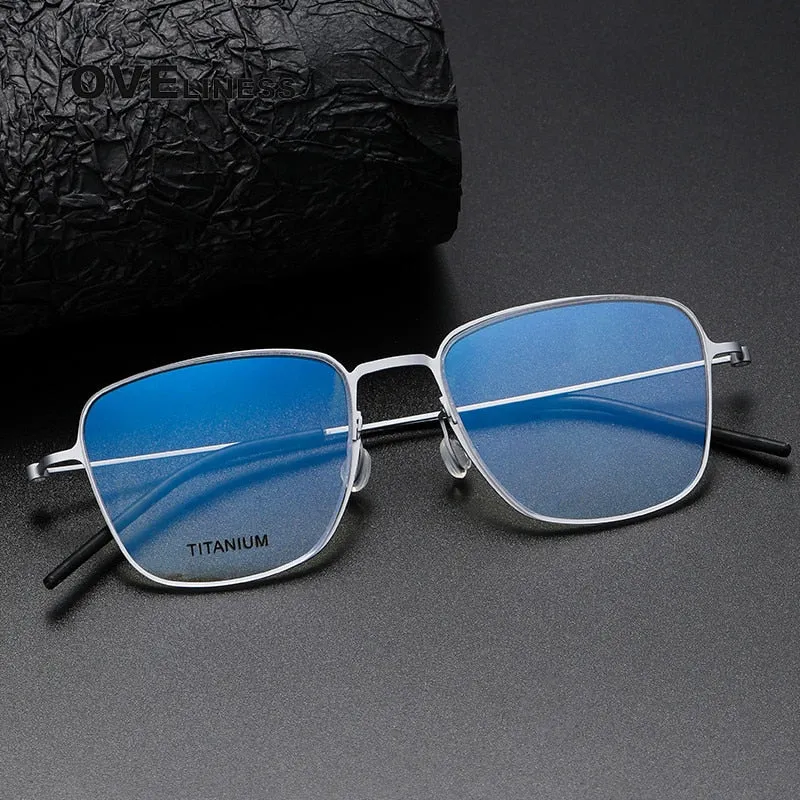 Oveliness Unisex Full Rim Square Titanium Eyeglasses 5506