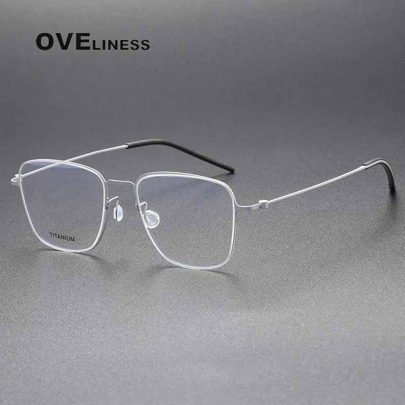 Oveliness Unisex Full Rim Square Titanium Eyeglasses 5506
