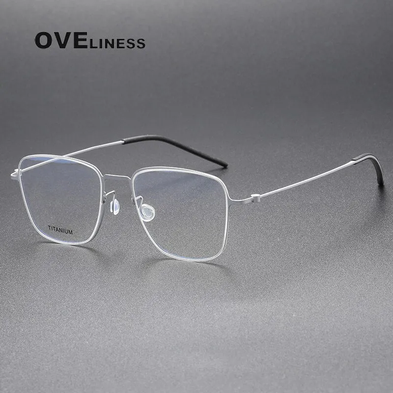 Oveliness Unisex Full Rim Square Titanium Eyeglasses 5506