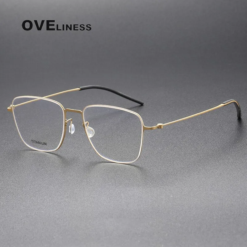 Oveliness Unisex Full Rim Square Titanium Eyeglasses 5506