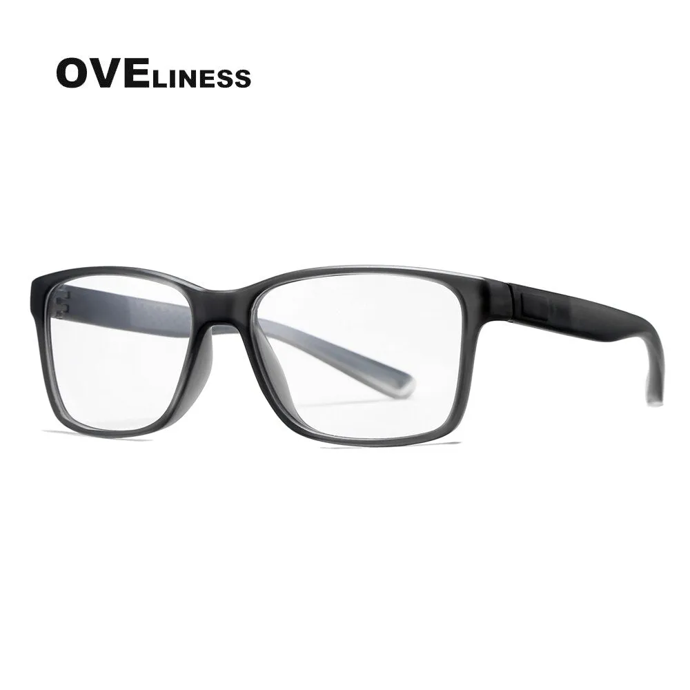 Oveliness Unisex Full Rim Square Tr 90 Titanium Eyeglasses 7091