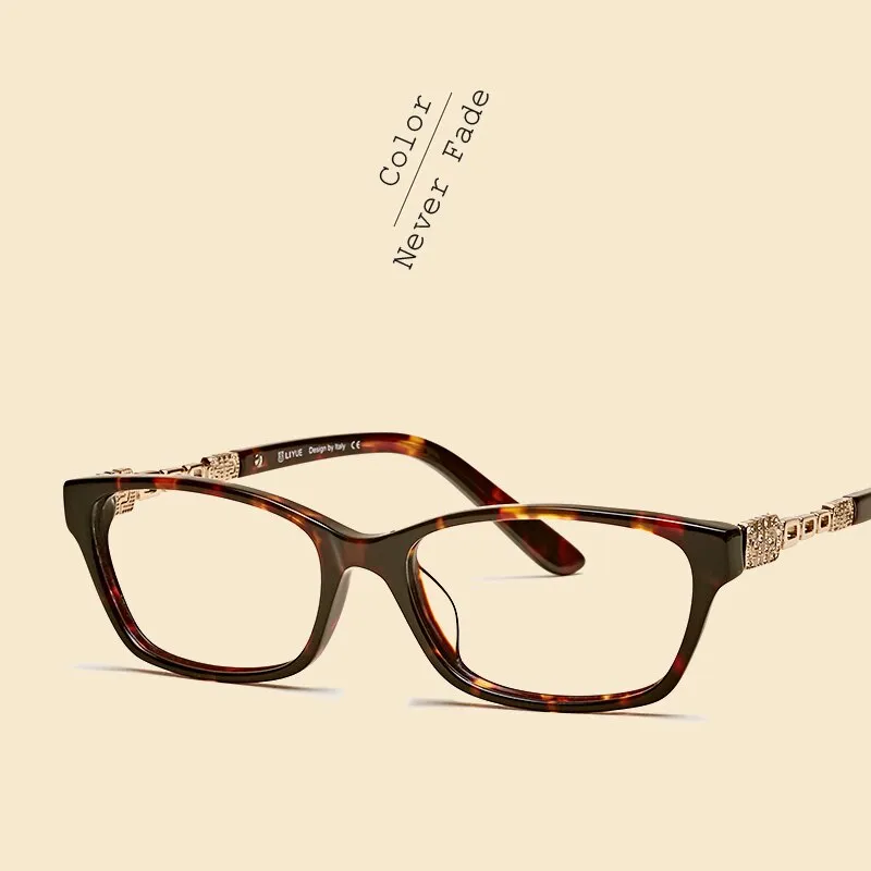 Oveliness Women's Full Rim Square Acetate Eyeglasses 4061