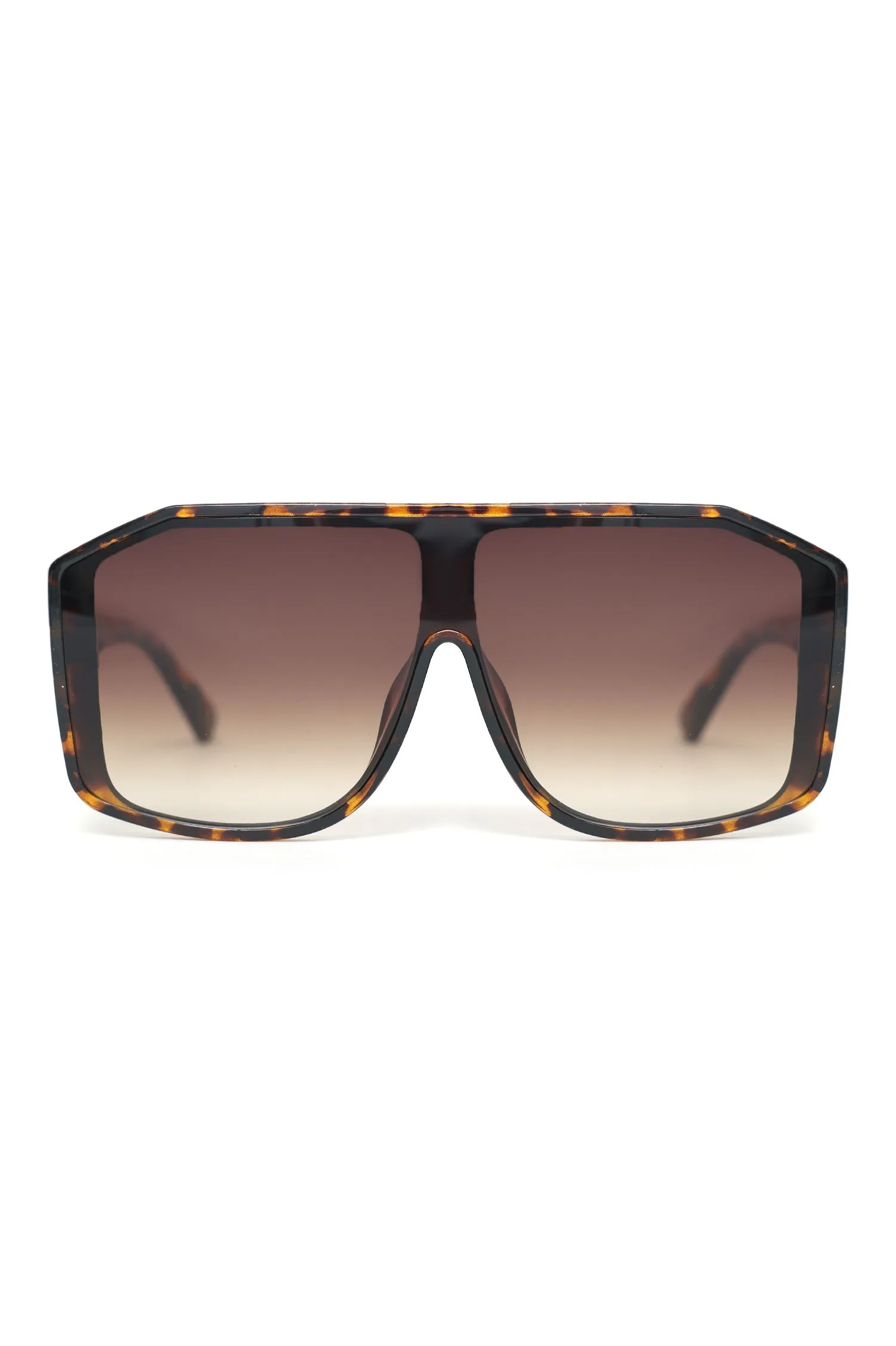 OVERSIZE FUTURISTIC SHIELD SUNGLASSES-LEOPARD