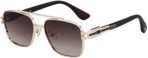 Oversized Metal Frame Sunglasses Men Big Frame Luxury Vintage Sun Glasses For Male Classic Eyewear Shades
