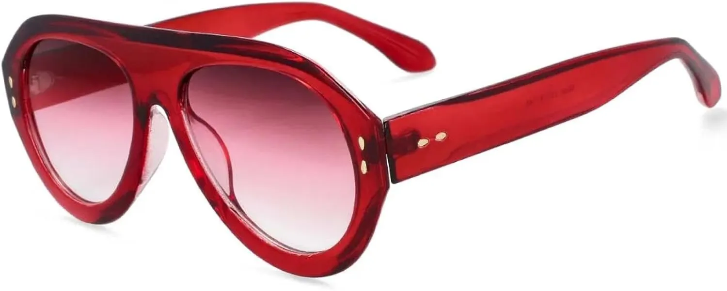 Oversized Sunglasses Fashion Men Women Uv400 Vintage