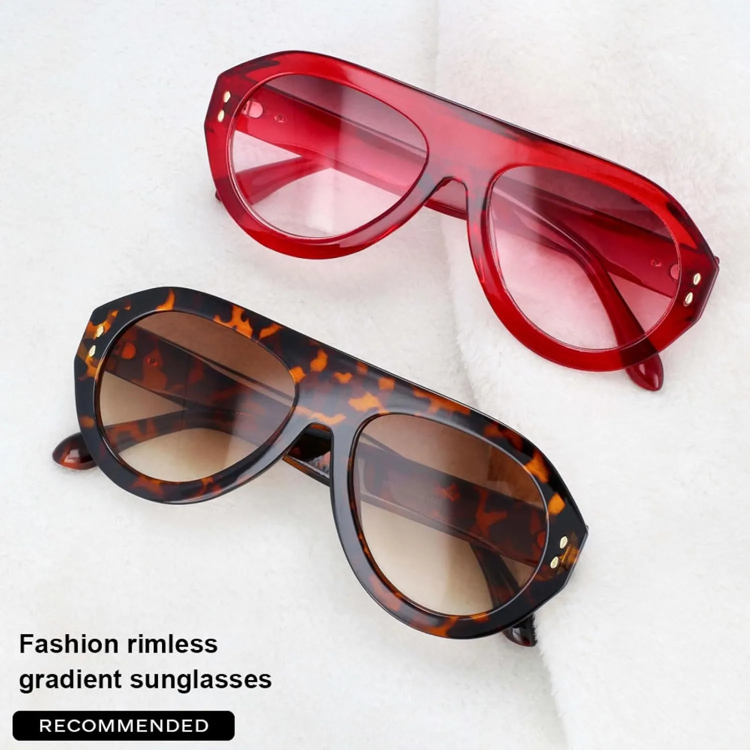 Oversized Sunglasses Fashion Men Women Uv400 Vintage