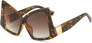 Oversized Sunglasses Fashion Women Shades Uv400 Vintage Glasses